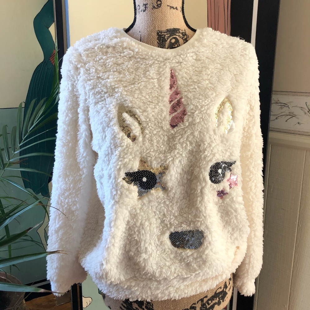 unicorn fuzzy pj top
